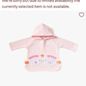 Pottery Barn Kids Fish Nursery Beach Coverup size 6mo-12mo